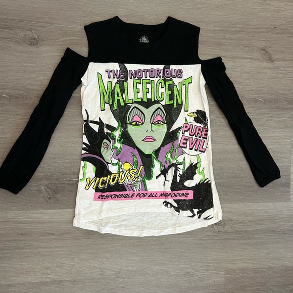 The Notorious Maleficent Disney Parks Long Sleeve Top XS - Picture 1 of 4